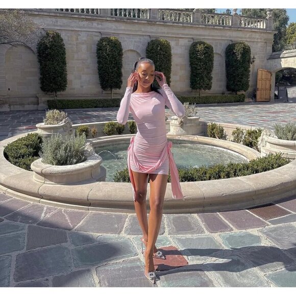 LIONESS Glory Mini Dress in Blush Size X-Small - Picture 3 of 14